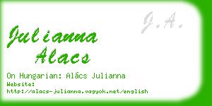 julianna alacs business card